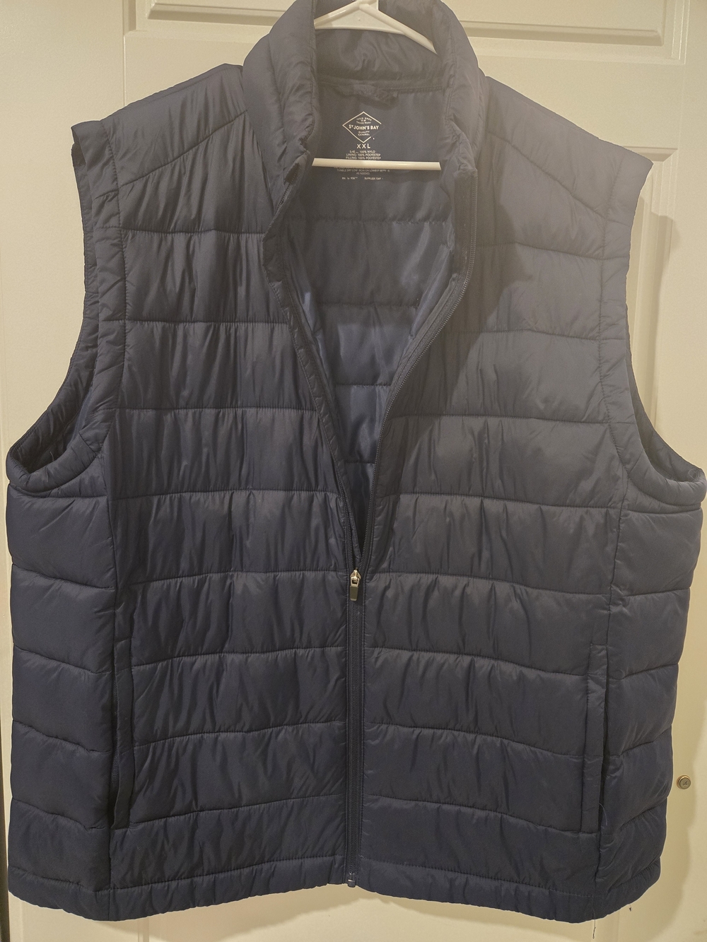 St. John's Bay Navy Quilted Puffer Vest XXL